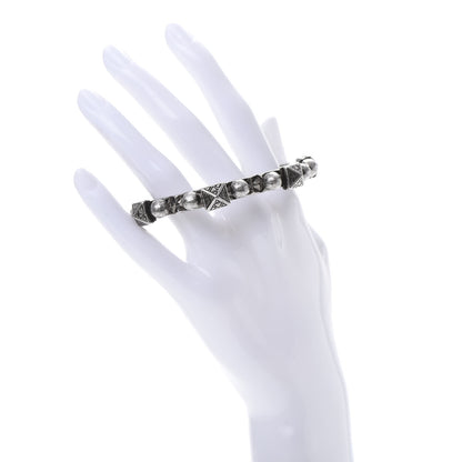 Saint Laurent Brass Marrakech Cuff Bracelet Silver 2 of 4