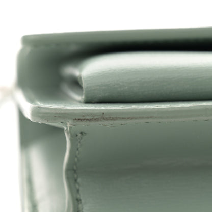 Saint Laurent Calfskin Small Monogram Sunset Vert Opaline 15 of 15