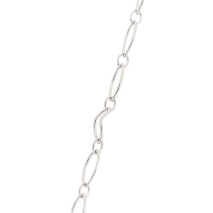 Tiffany 18K White Gold Oval Link Chain Necklace 5 of 6