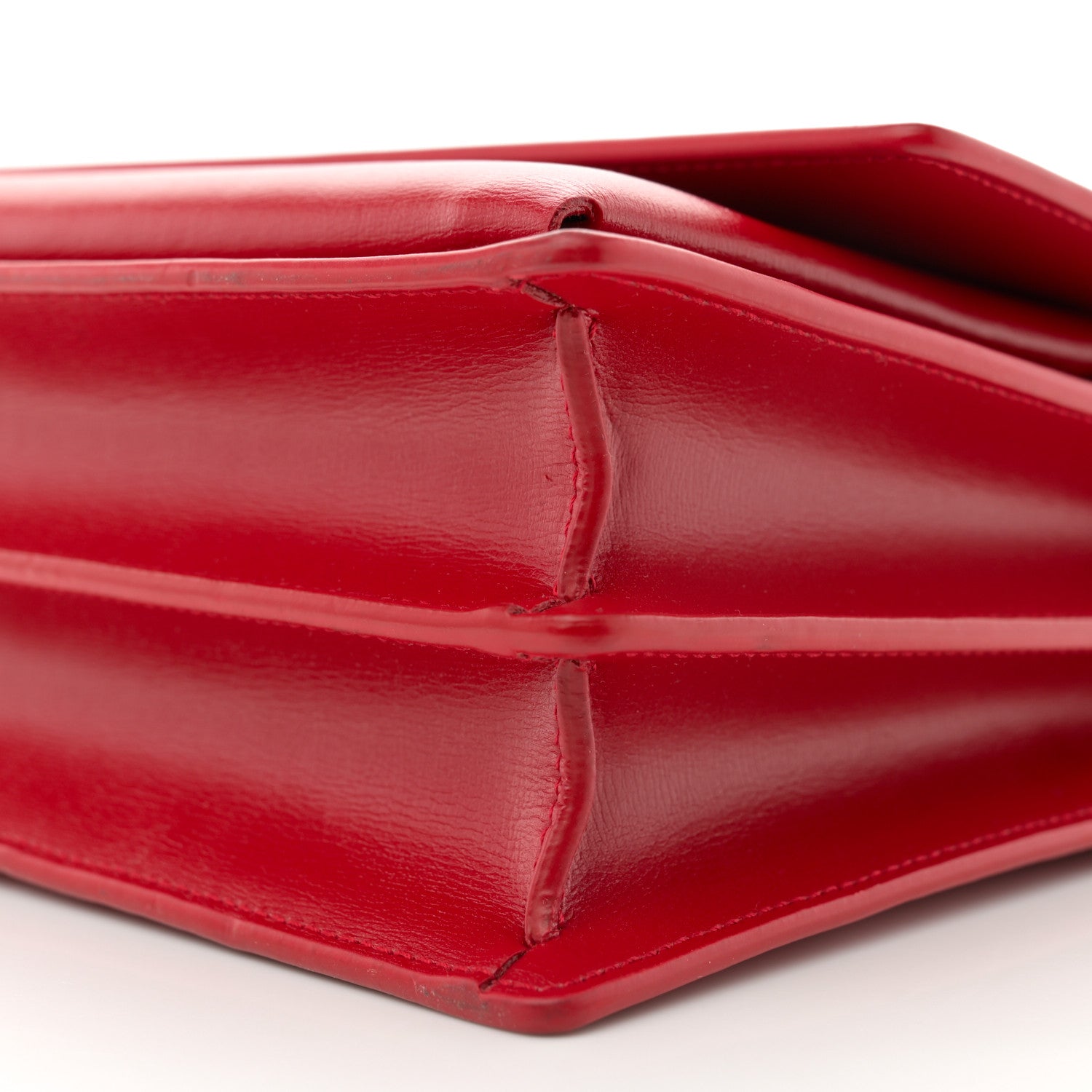 Saint Laurent Calfskin Medium Monogram Sunset Rouge Eros 9 of 9