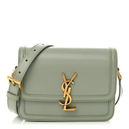 Saint Laurent Smooth Calfskin Small Solferino Satchel Acqua 1 of 12