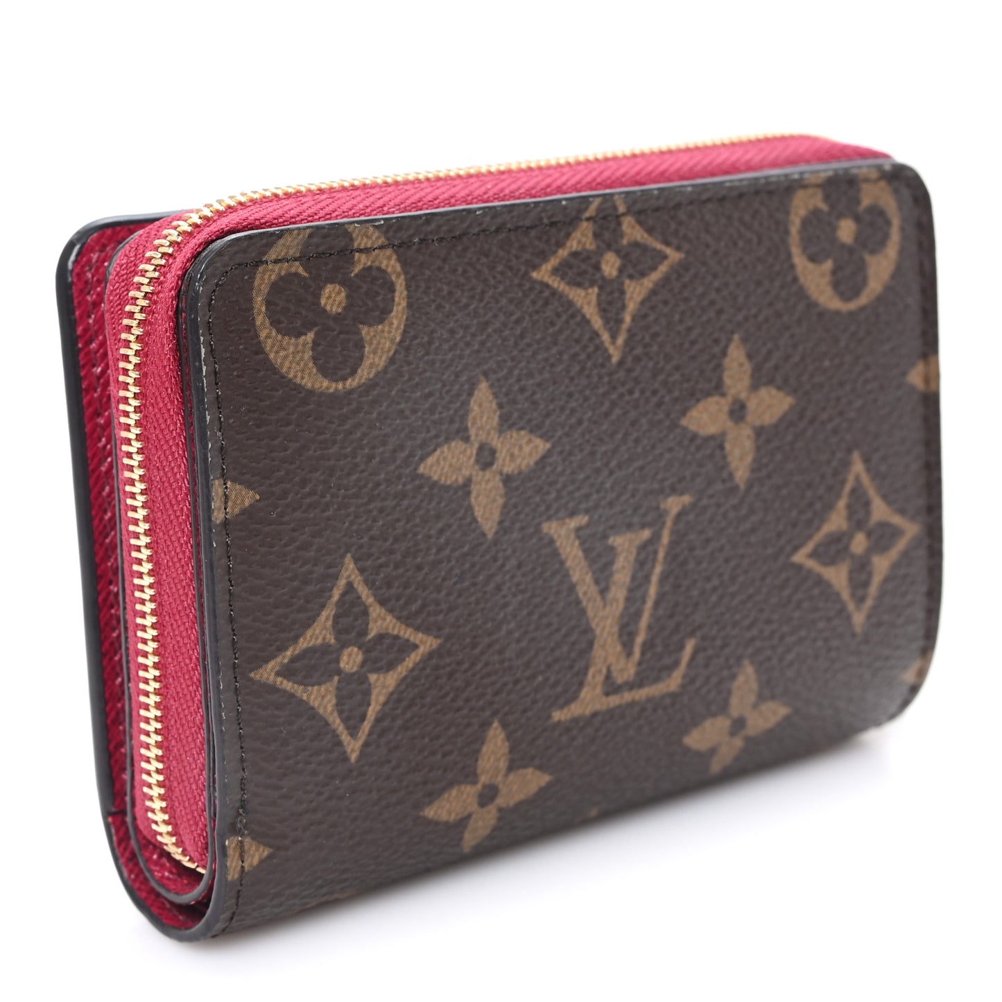 Monogram Lou Zippy Compact Wallet Red
