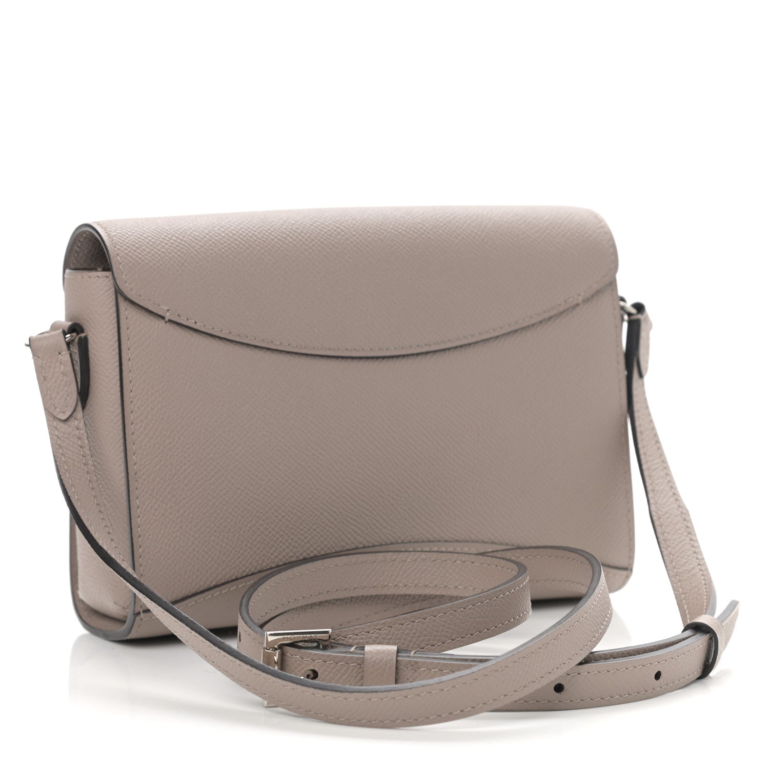 Moynat Taurillon Gabrielle Reporter Shoulder Bag Tourterelle 3 of 10