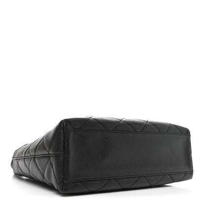 Chanel Caviar Diamond Flap Shoulder Bag Black 4 of 10