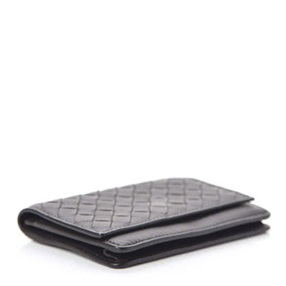 Bottega Veneta Nappa Intrecciato Card Holder Ebano 4 of 7