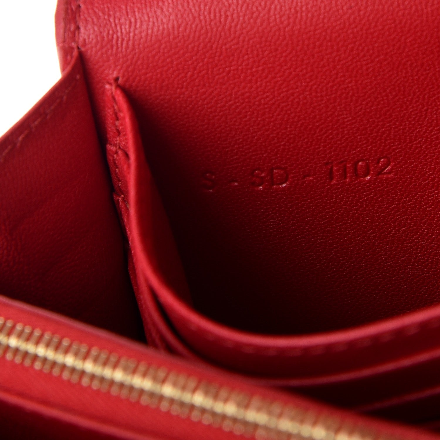 Celine Smooth Calfskin Large Flap Wallet Red 7 of 7