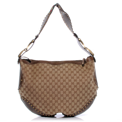 Gucci Monogram Pelham Messenger Shoulder Bag Ebony 1 of 7