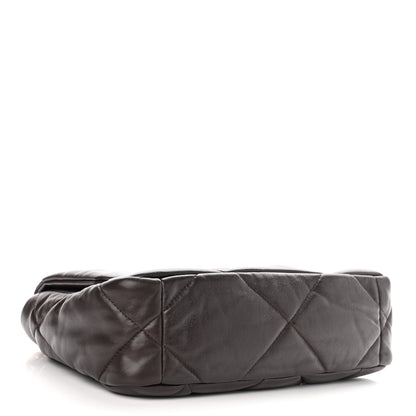 Chanel Lambskin Quilted Medium Chanel 19 Flap Dark Brown 4 of 10