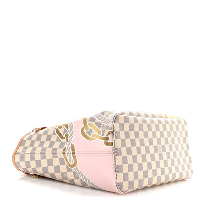 Louis Vuitton Damier Azur Nautical Neverfull MM 5 of 10