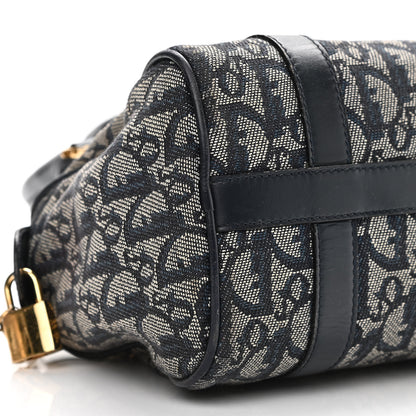 Christian Dior Monogram Boston Navy Blue 8 of 14