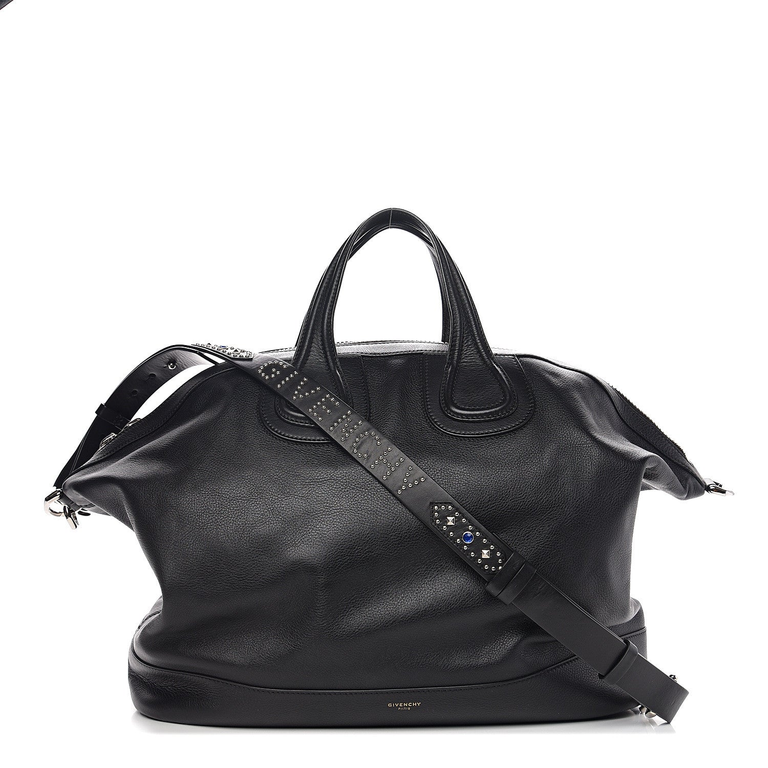 Givenchy Waxed Calfskin Studded Medium Nightingale Black 1 of 8