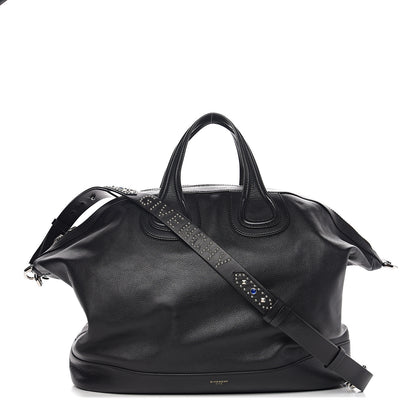 Givenchy Waxed Calfskin Studded Medium Nightingale Black 1 of 8