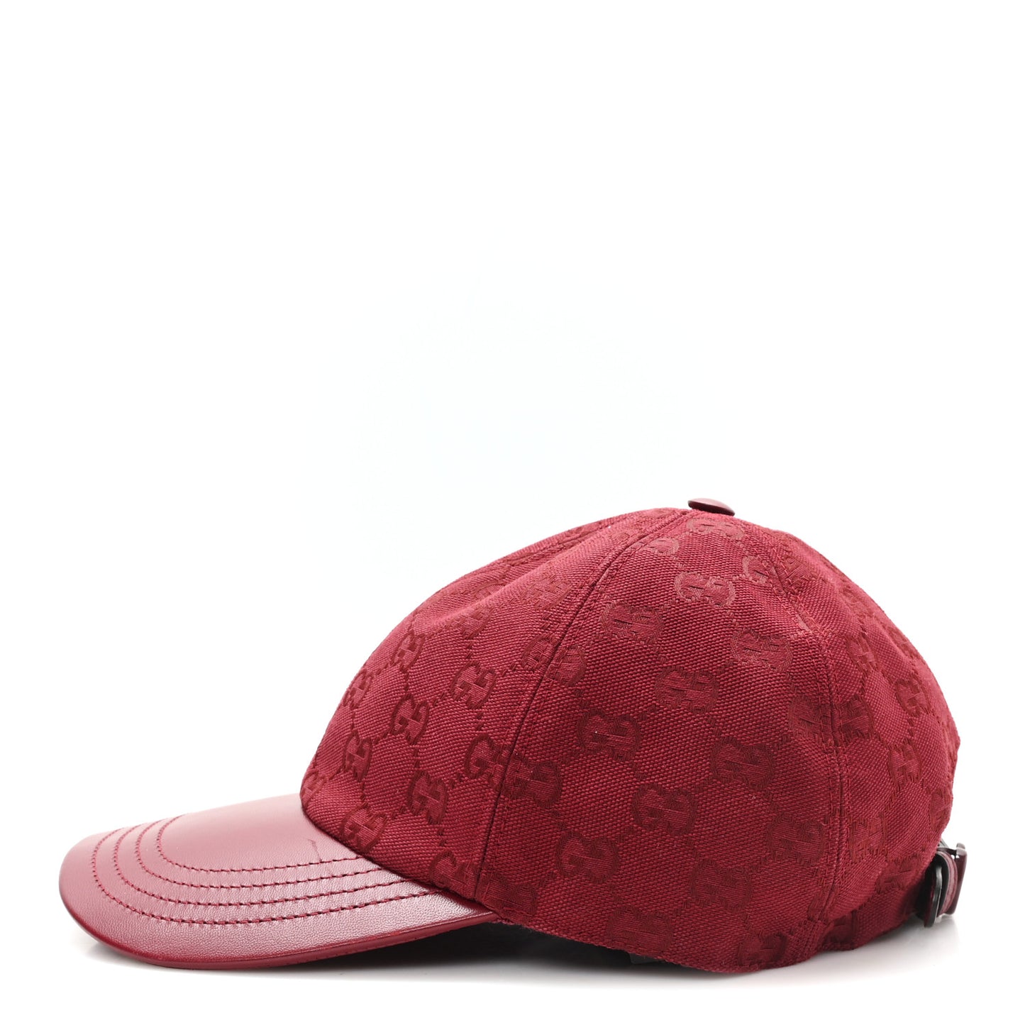 Calfskin New Canvas GG Monogram Baseball Hat L Bordeaux