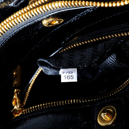 Prada Vitello Shine Tote Nero Black 7 of 9