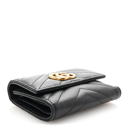 Gucci Calfskin Matelasse GG Marmont Wallet Black 4 of 8