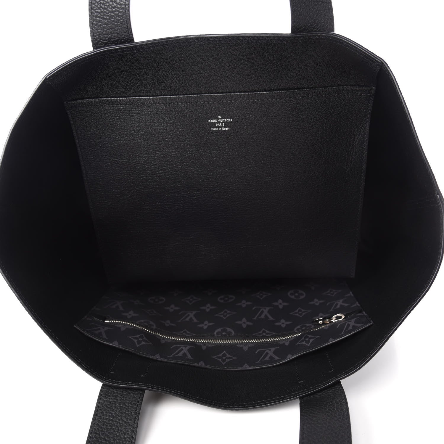 Louis Vuitton Taurillon Monogram Eclipse Cabas Voyage Black 5 of 10