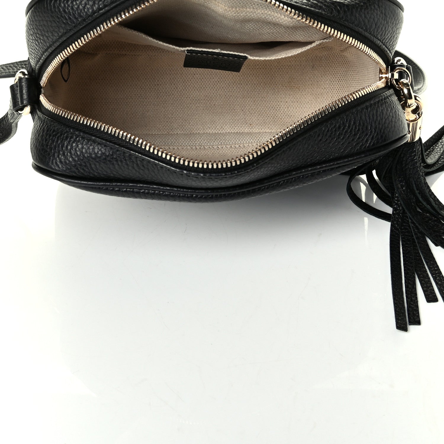 Gucci Pebbled Calfskin Small Soho Disco Bag Black 4 of 7