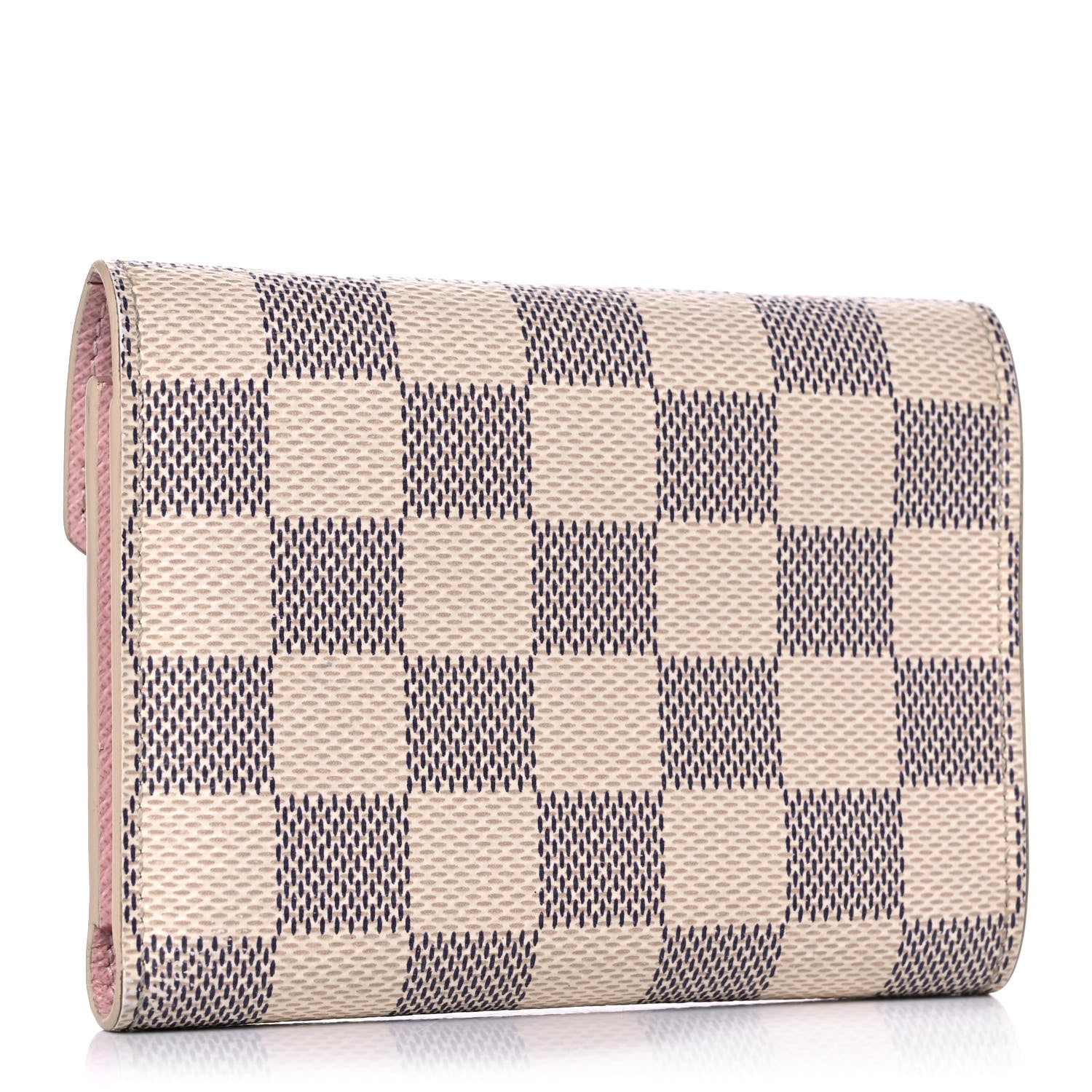 Louis Vuitton Damier Azur Victorine Wallet Rose Ballerine 3 of 13