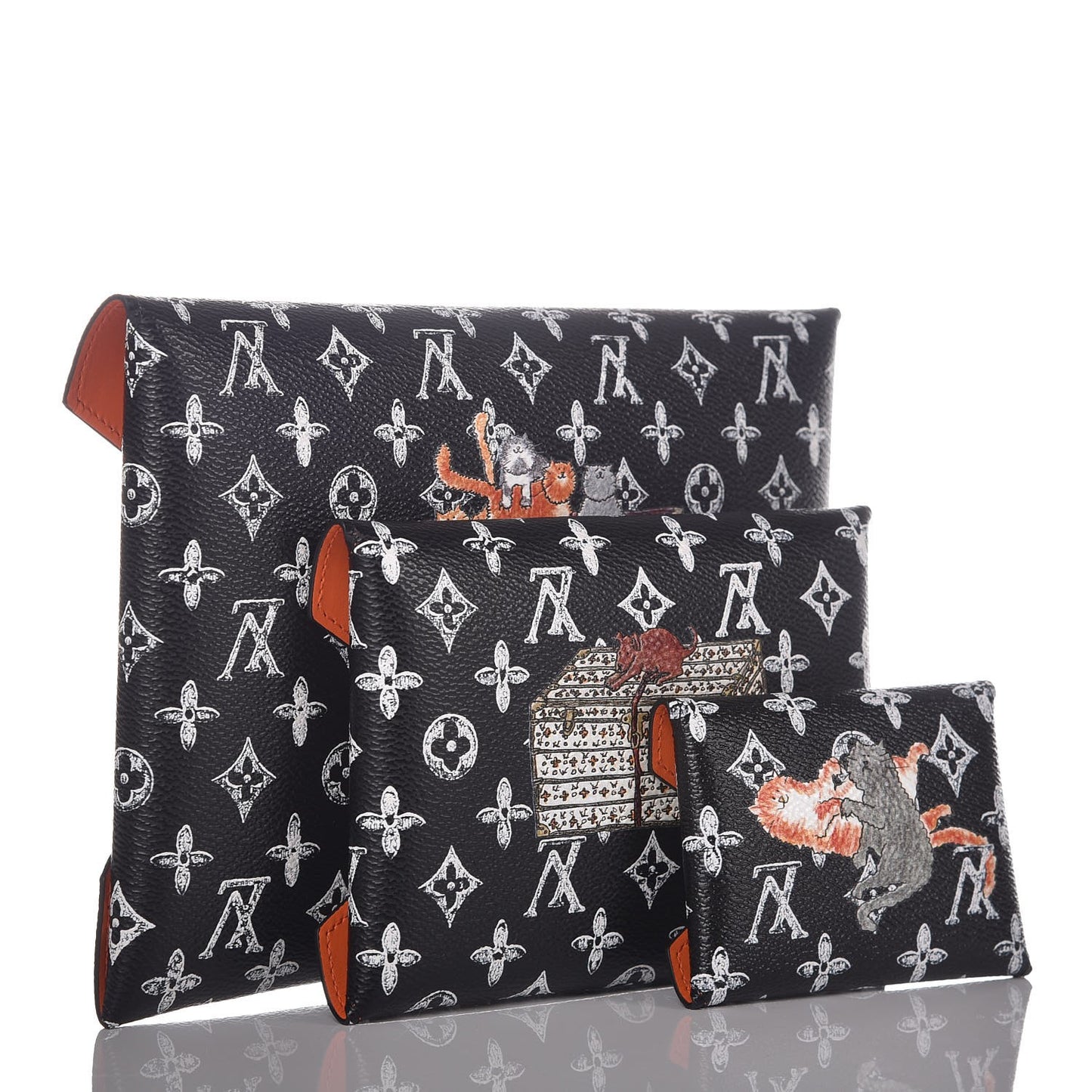 Catogram Kirigami Pochette Set Black