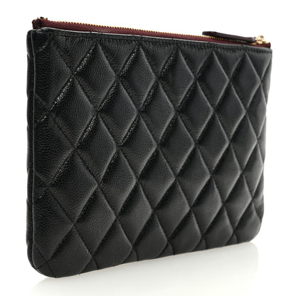 Chanel Caviar Quilted Cosmetic Case Black 3 of 7
