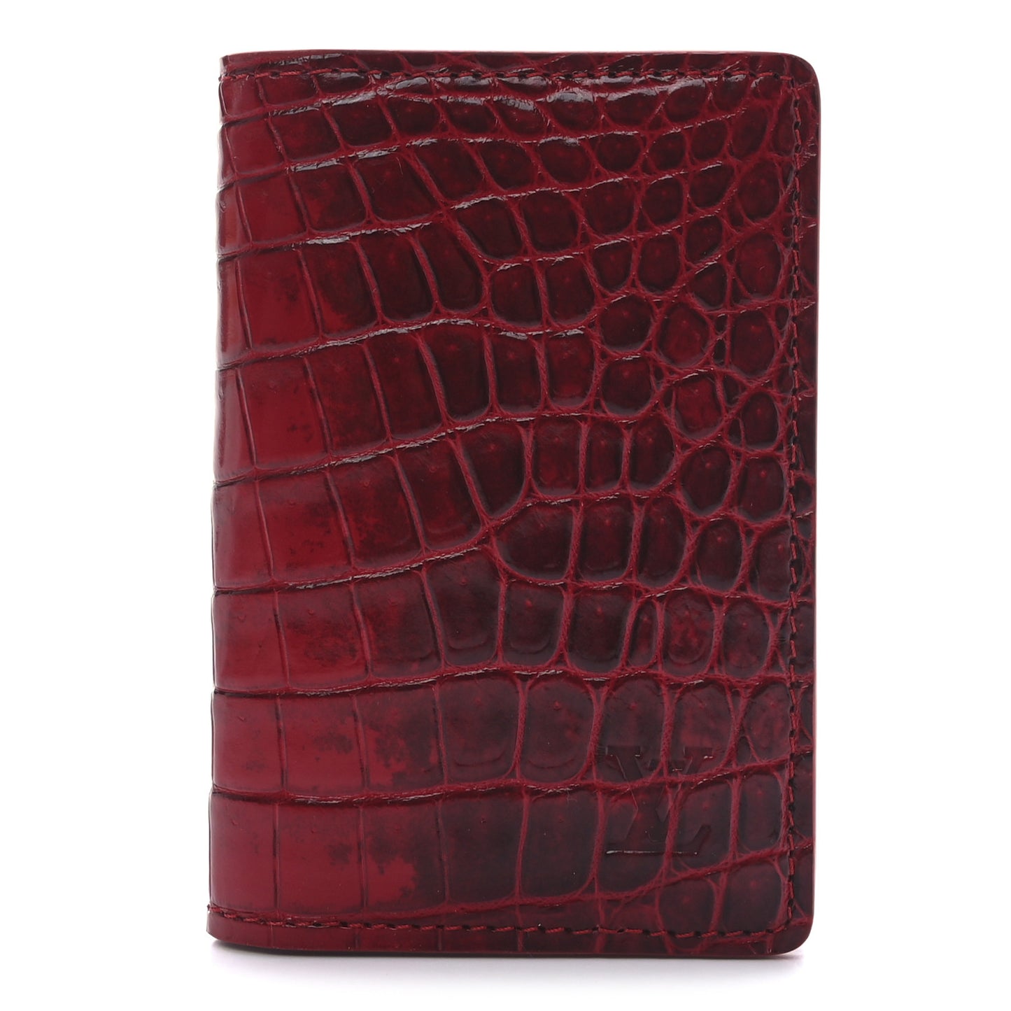 Crocodile Pocket Organizer Sahara Shiny Red