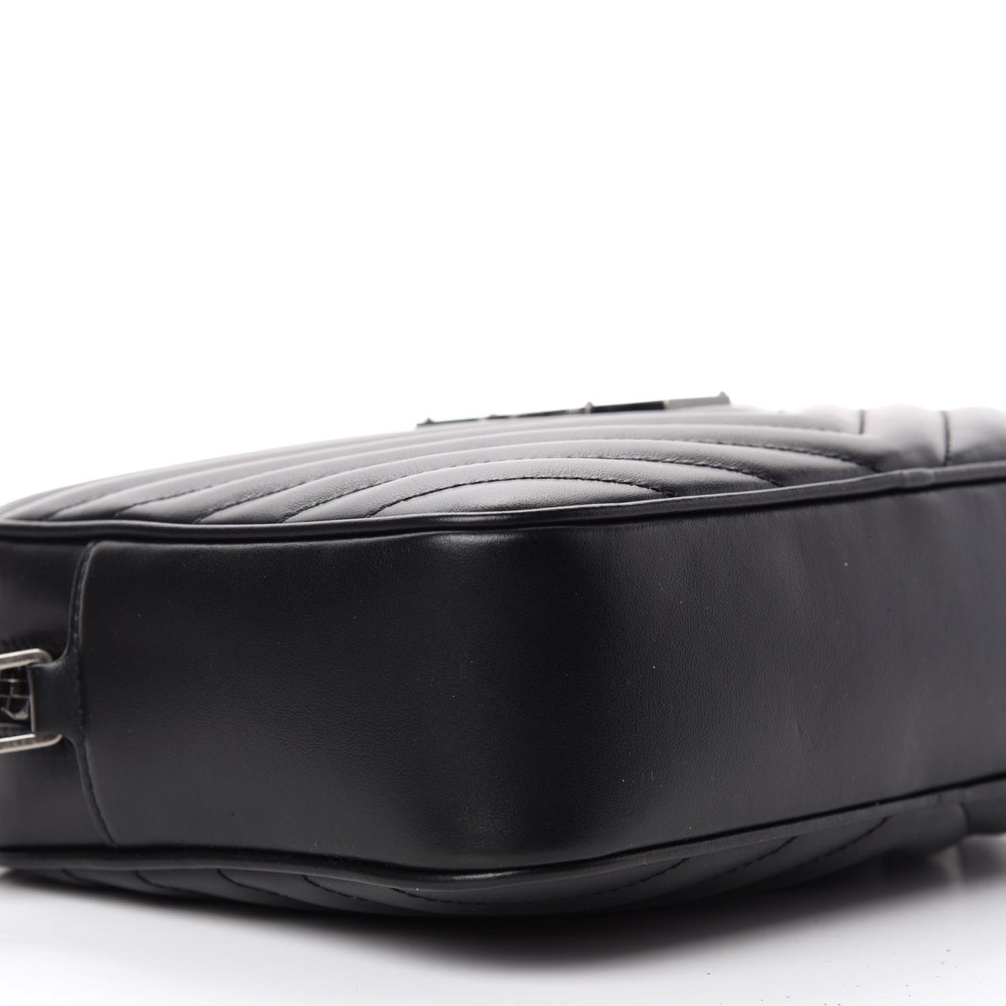 Calfskin Matelasse Monogram Lou Camera Bag Black