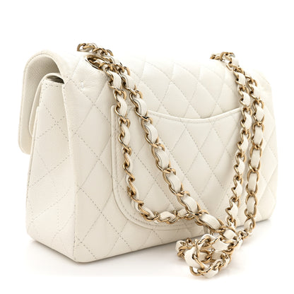 Chanel Caviar Quilted Small Double Flap White 3 of 10