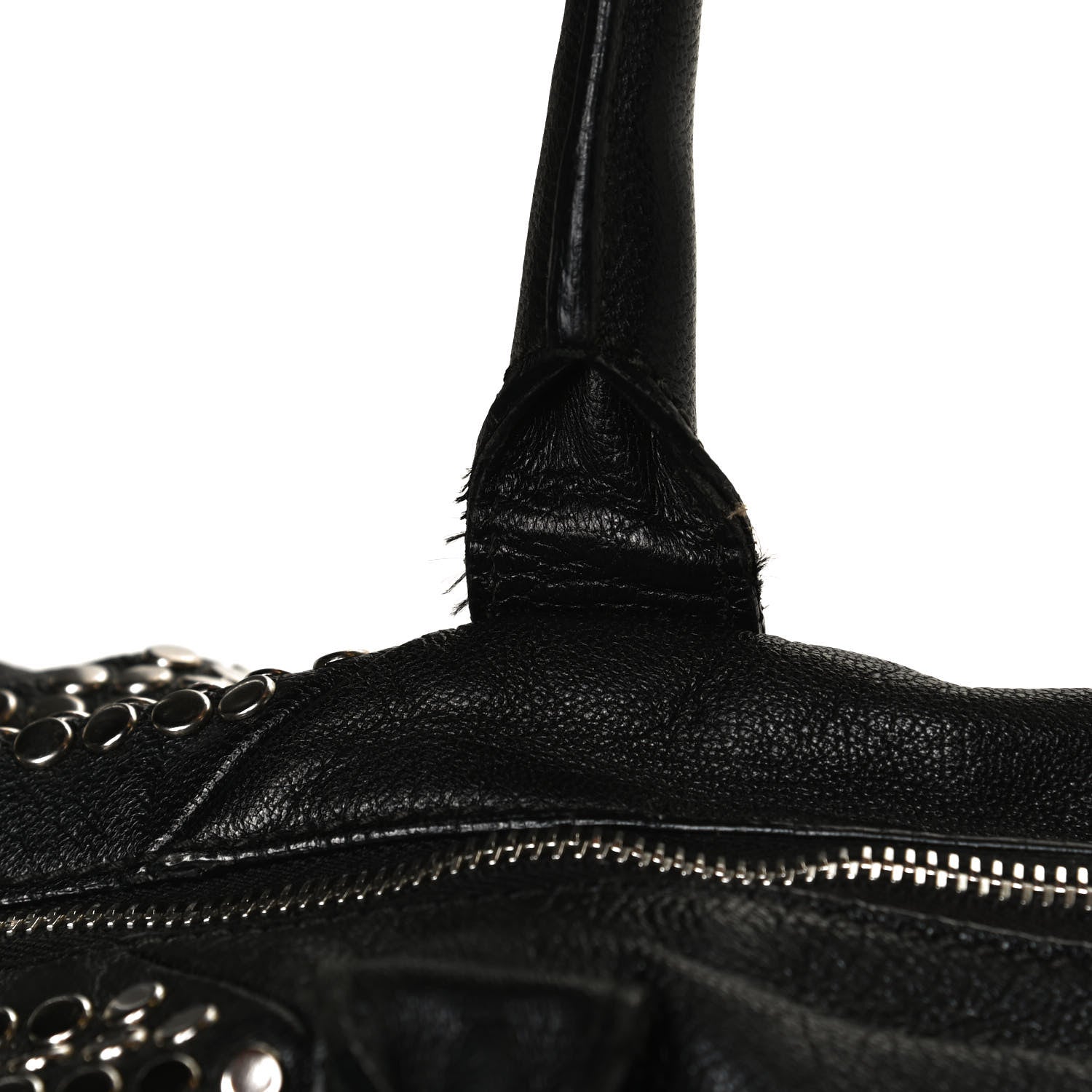 Saint Laurent Calfskin Studded Easy Sac Black 14 of 15