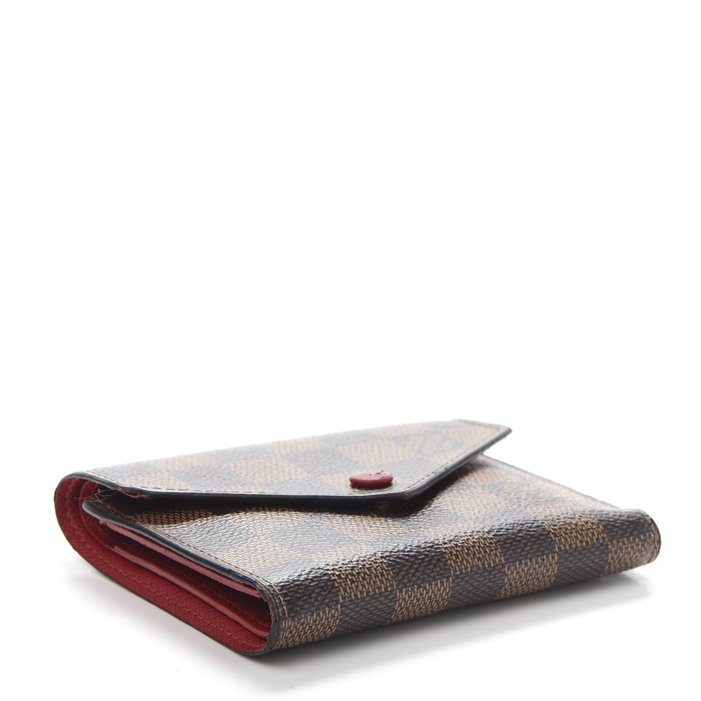 Damier Ebene Victorine Wallet Red