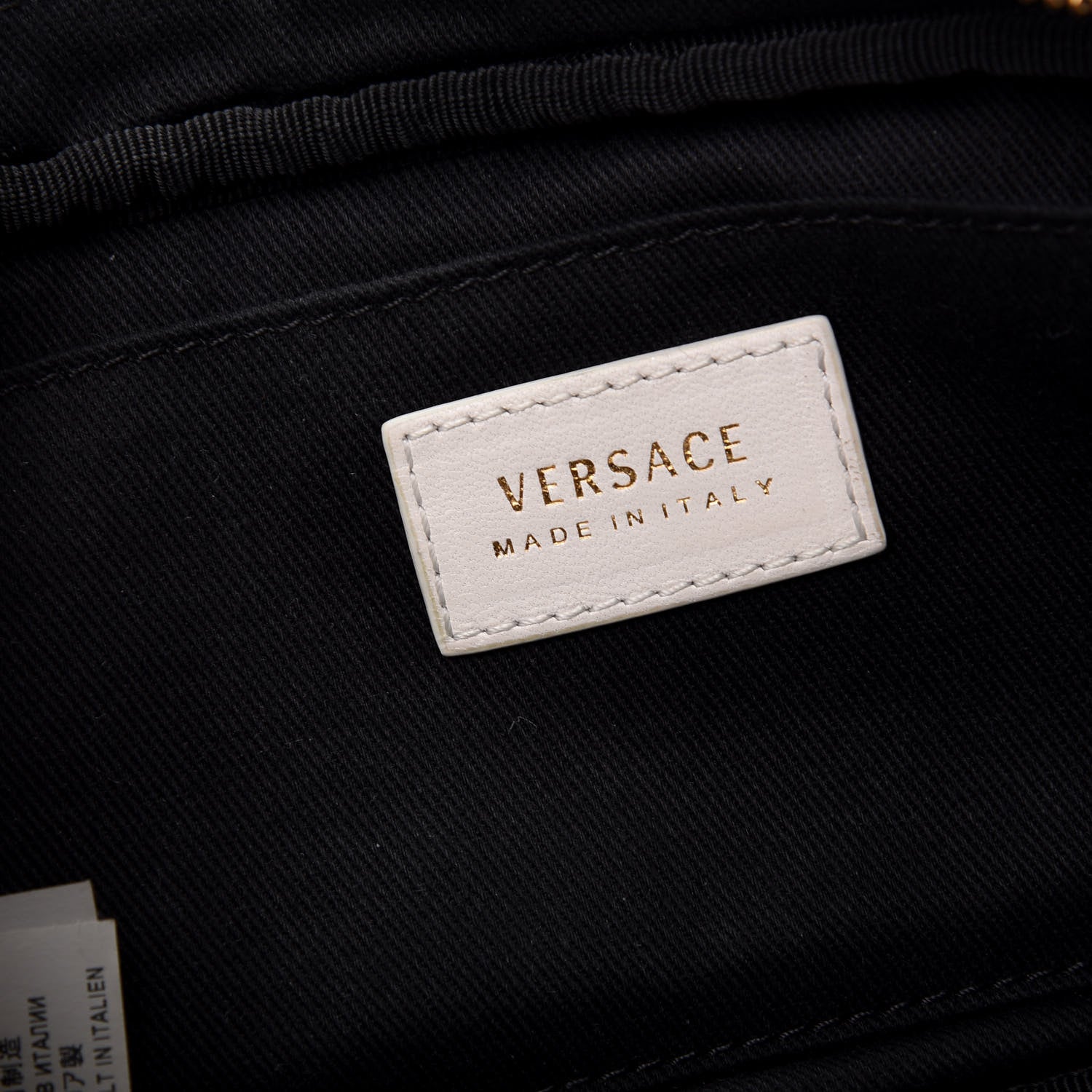 Versace Nappa Barocco Quilted Vanitas Medea Belt Bag White 8 of 12