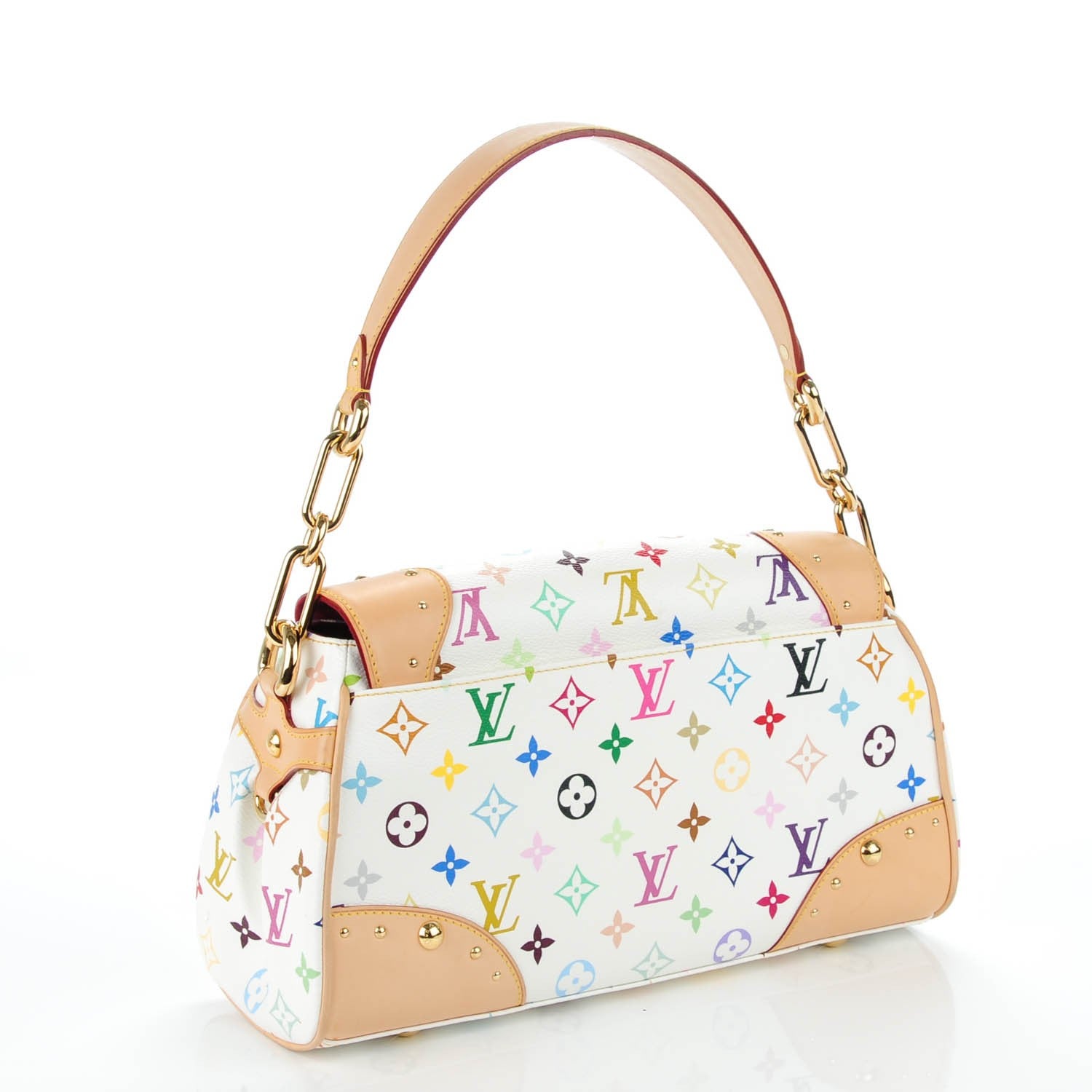Louis Vuitton Monogram Multicolor Beverly MM White 3 of 7