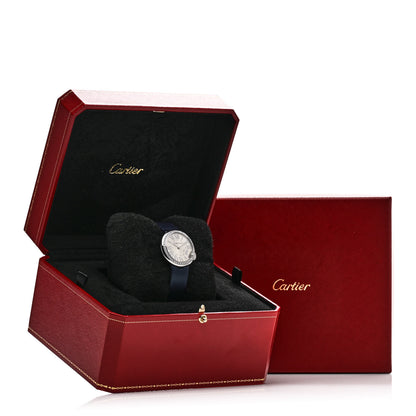 Cartier Stainless Steel Satin Diamond Bezel 30mm Ballon Blanc De Cartier Quartz Watch 5 of 5
