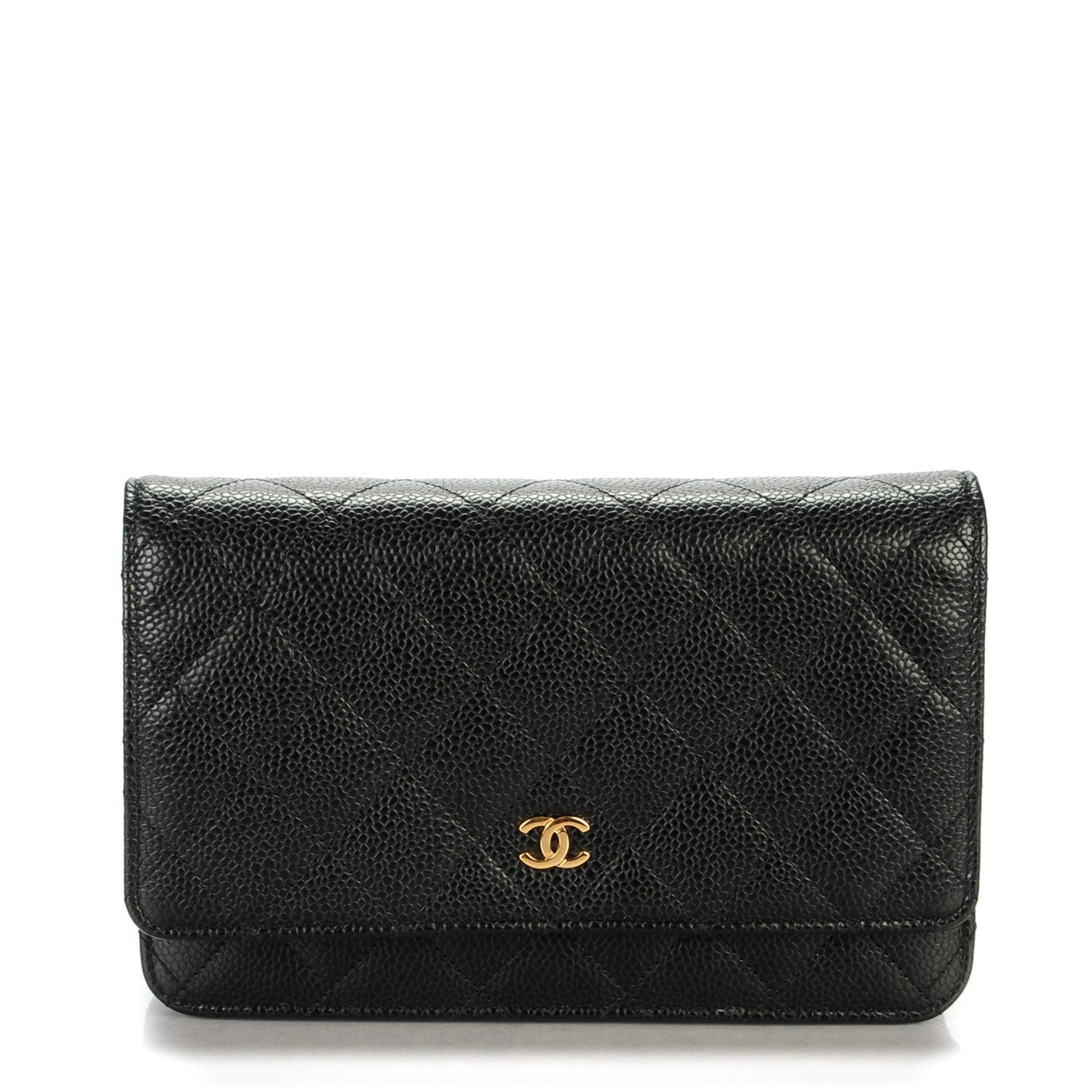 Chanel Caviar Quilted Wallet On Chain WOC Black 1 of 8