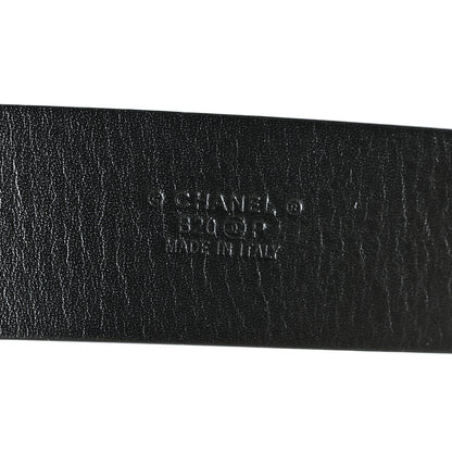 Chanel Calfskin Crystal CC Starfall Belt 70 28 Black 3 of 7