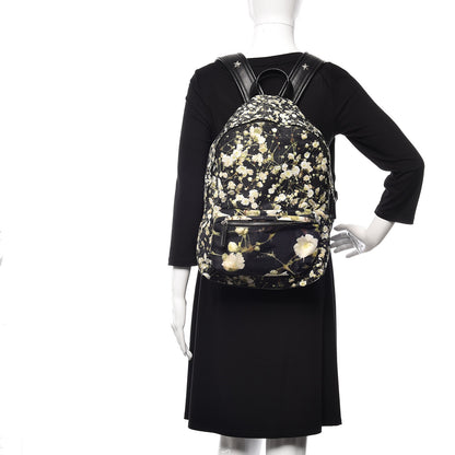Givenchy Nylon Calfskin Baby's Breath Print Backpack Black 2 of 9