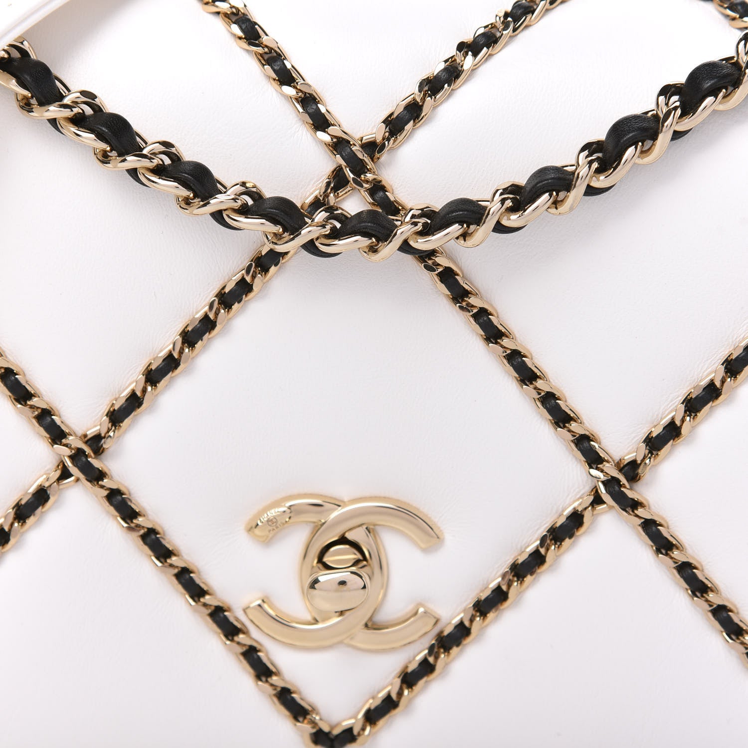 Chanel Lambskin Small Entwined Chain Flap White 10 of 11