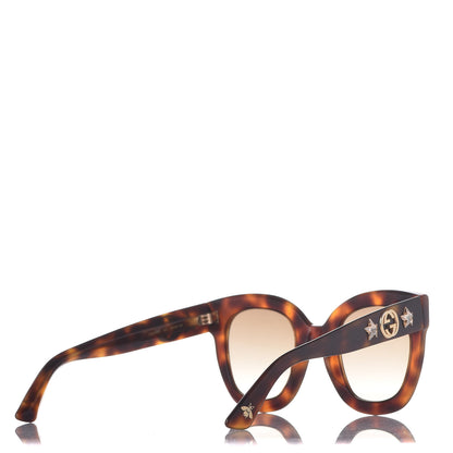 Gucci Round Frame Star Sunglasses GG0208S Tortoise 4 of 11