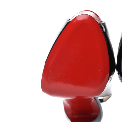 Christian Louboutin Patent Private Number 120 Pumps 40 Black Red 9 of 10