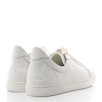 Christian Louboutin Calfskin Elo Loubi Flat Sneakers 39.5 White 4 of 9