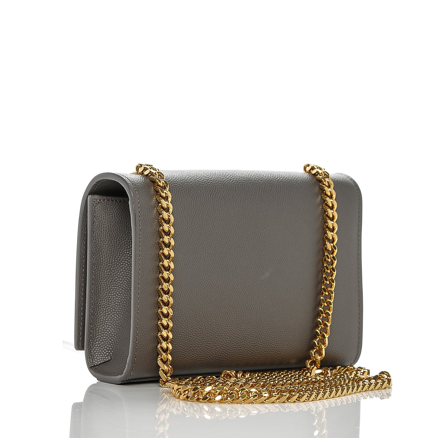Grain De Poudre Small Monogram Kate Satchel Fog