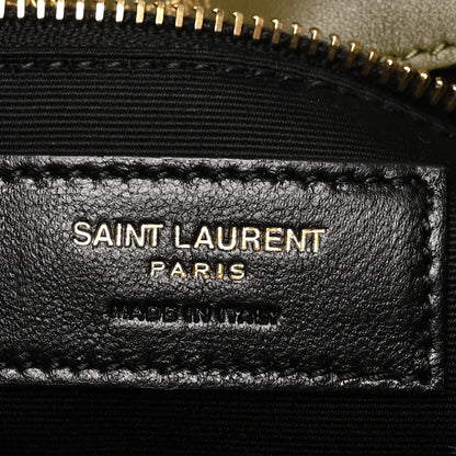 Saint Laurent Suede Monogram Medium Niki Chain Satchel Loden Green 6 of 10