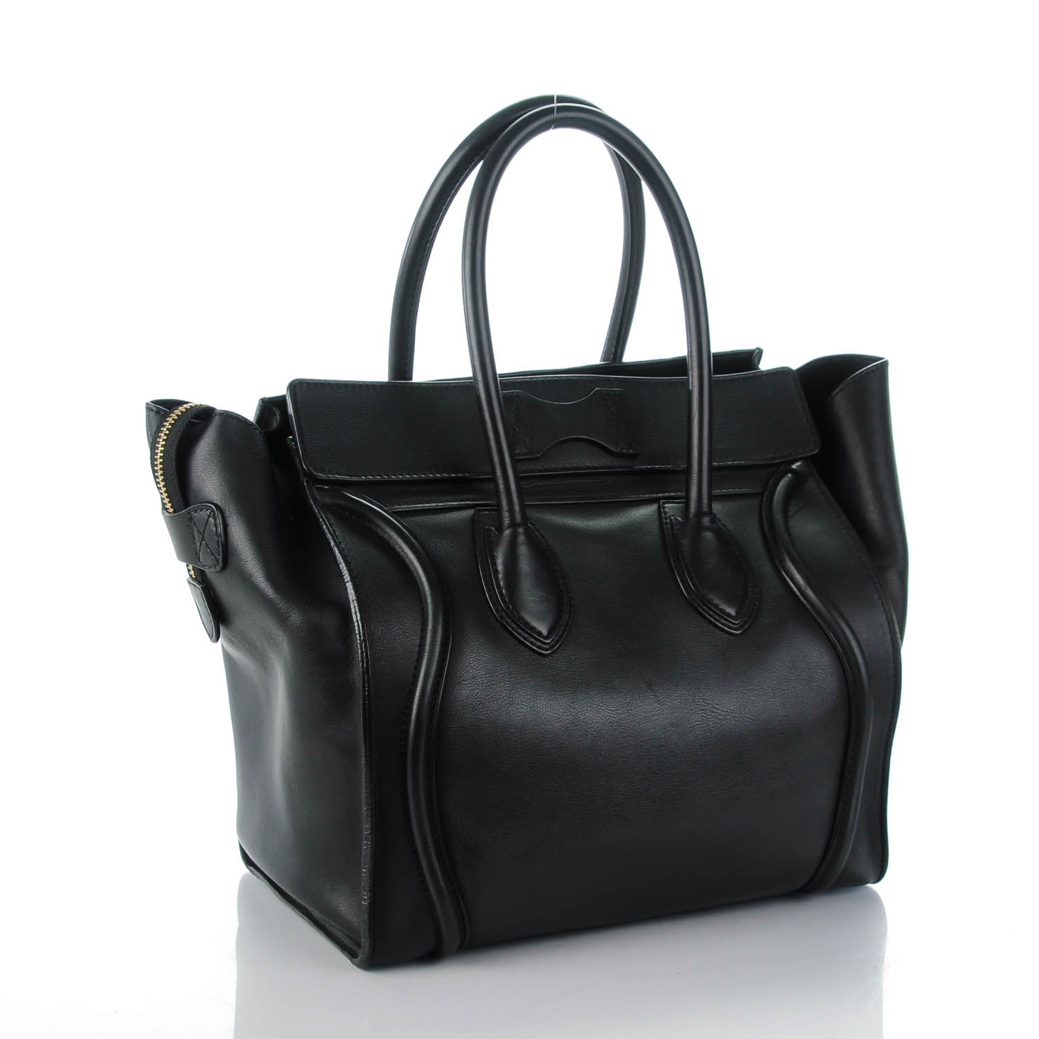 Celine Smooth Calfskin Mini Luggage Black 3 of 12