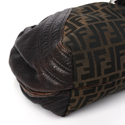 Fendi Zucca Nappa Nuvolata Vitello Tortuga Spy Tobacco Moro 7 of 9
