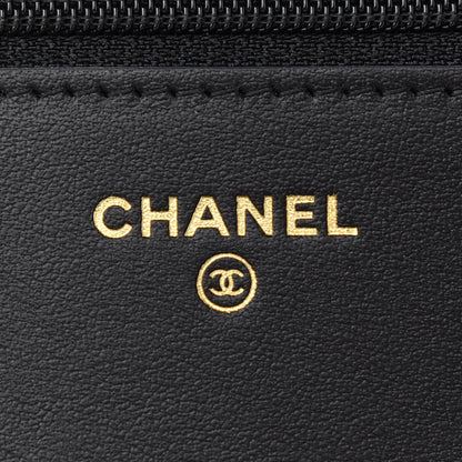 Chanel Caviar Quilted Boy Wallet On Chain WOC Black 5 of 11