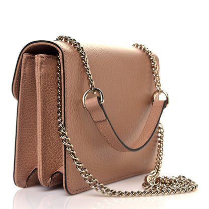Gucci Dollar Calfskin Small Interlocking G Shoulder Bag Camelia 3 of 11