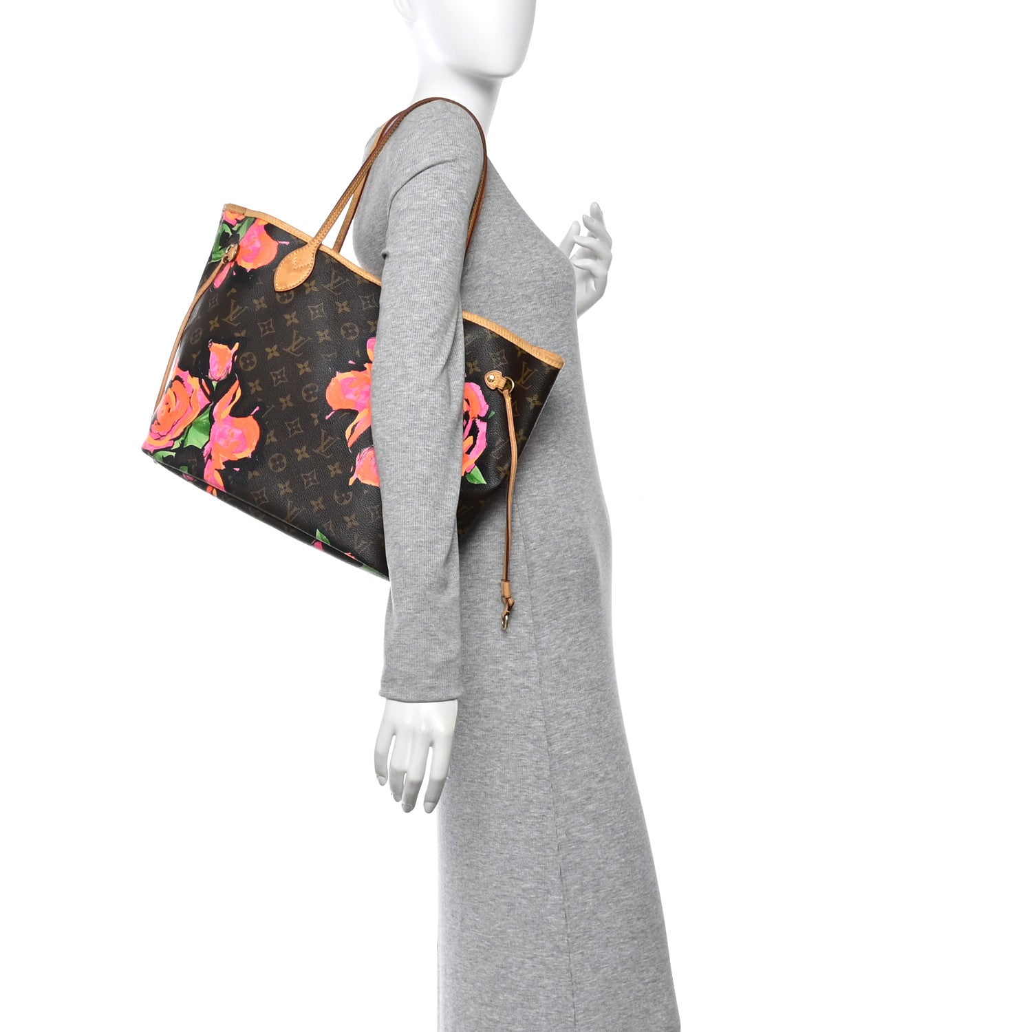 Louis Vuitton Monogram Roses Neverfull MM 2 of 10