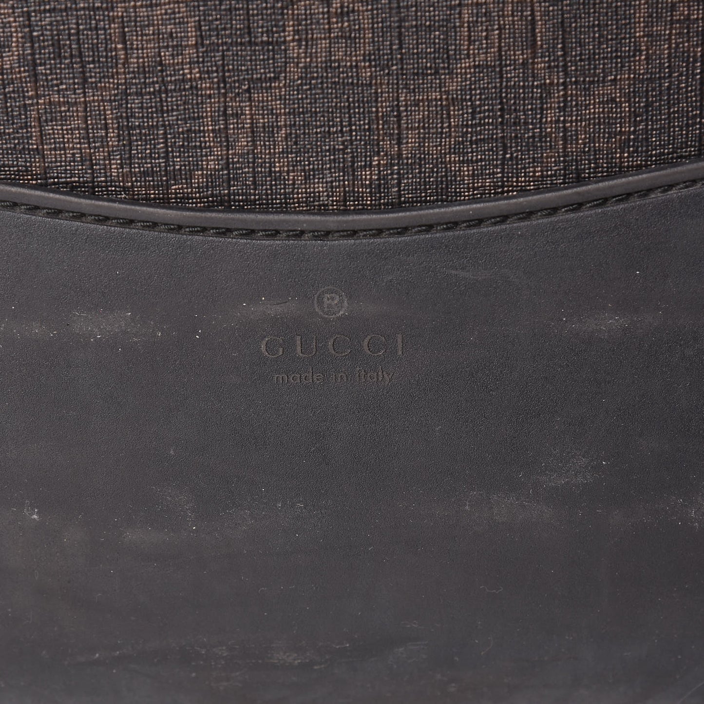 GG Supreme Monogram Four Wheel Carry On Suitcase Dark Brown