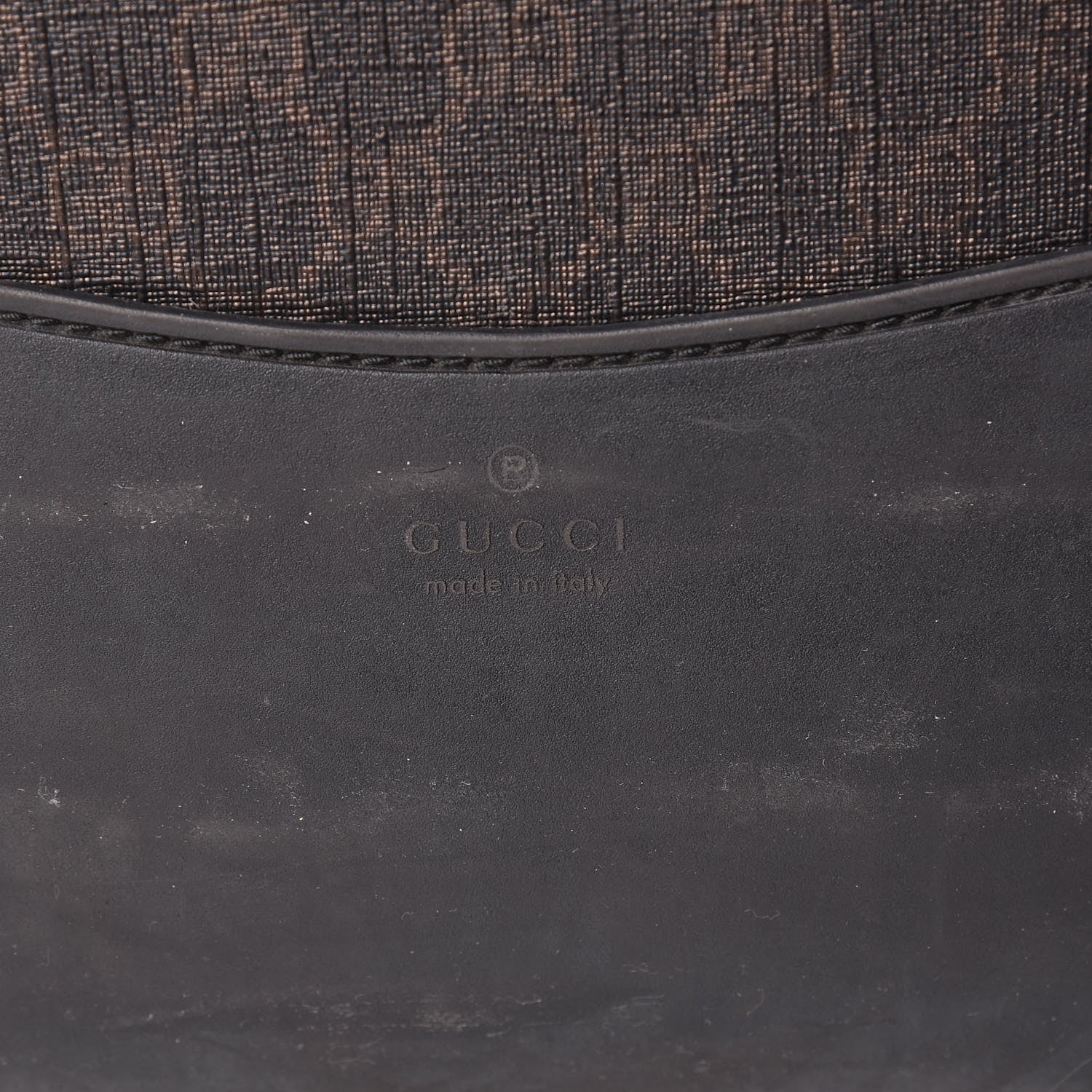 Gucci GG Supreme Monogram Four Wheel Carry On Suitcase Dark Brown 25 of 46