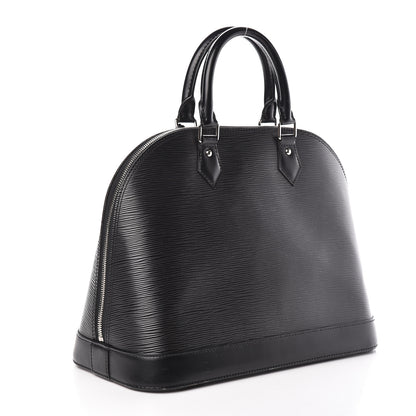 Louis Vuitton Epi Alma MM Black 3 of 10