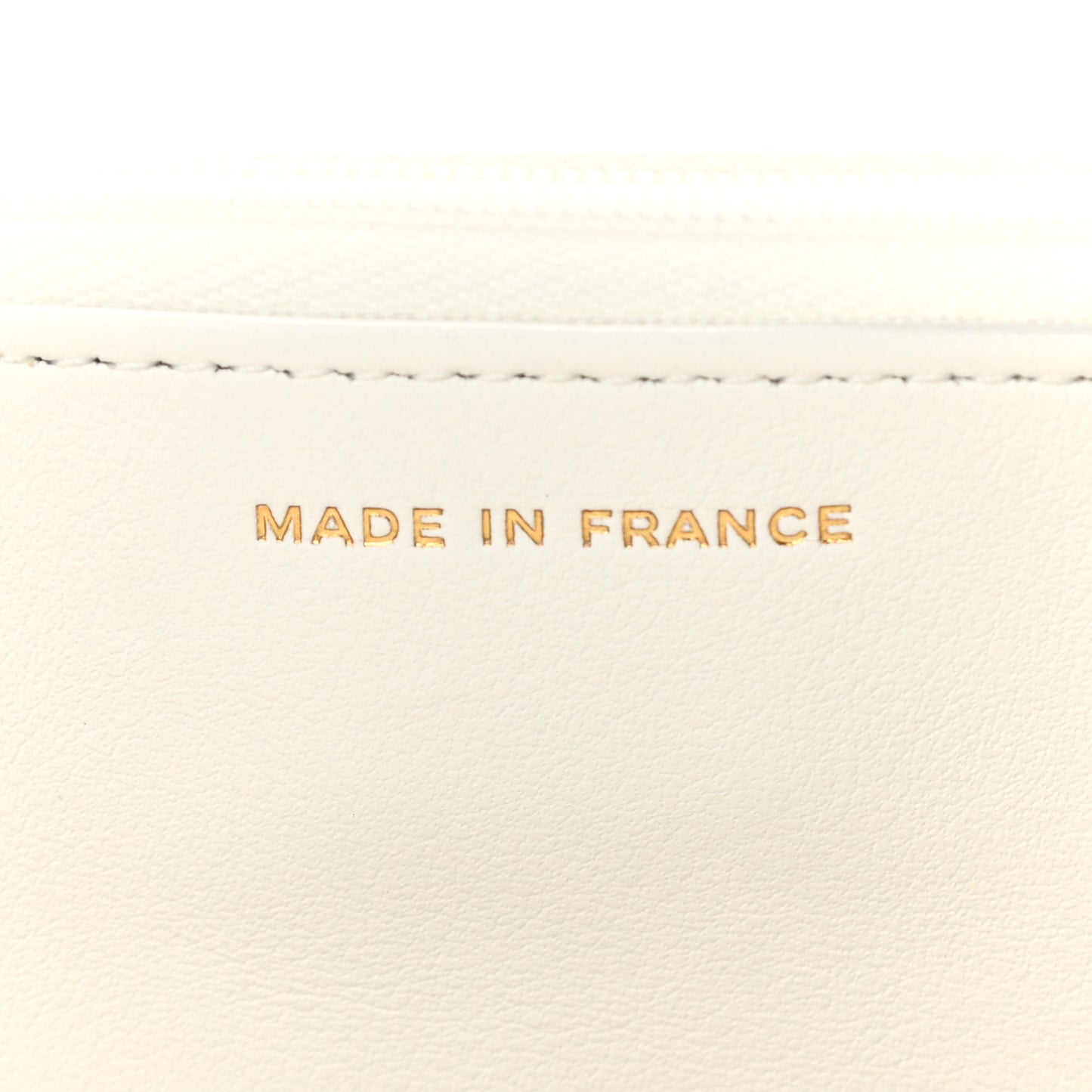 Caviar Quilted Wallet On Chain WOC White